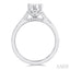 Round Shape Lovebright Diamond Engagement Ring