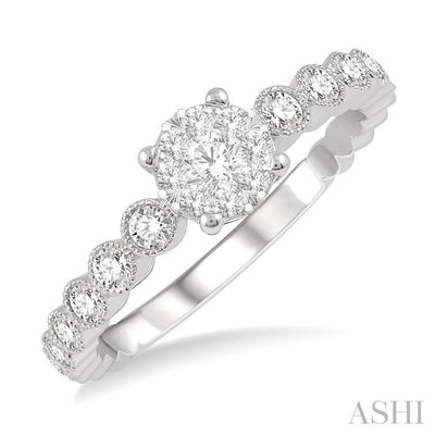 Round Shape Lovebright Diamond Ring