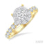 Round Shape Lovebright Diamond Engagement Ring