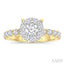 Round Shape Lovebright Diamond Engagement Ring