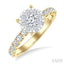 Round Shape Lovebright Diamond Engagement Ring