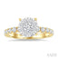 Round Shape Lovebright Diamond Engagement Ring
