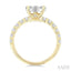 Round Shape Lovebright Diamond Engagement Ring