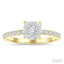Round Shape Lovebright Diamond Engagement Ring
