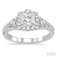 Princess Shape Halo Diamond Engagement Ring
