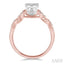 Round Shape Lovebright Diamond Engagement Ring