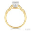 Round Shape Lovebright Diamond Engagement Ring