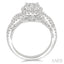 Round Shape Halo Lovebright Diamond Engagement Ring