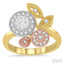 Round Shape Halo Lovebright Diamond Fashion Ring