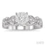 Round Shape Lovebright Diamond Engagement Ring