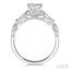 Round Shape Lovebright Diamond Engagement Ring