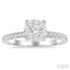 Round Shape Lovebright Diamond Engagement Ring