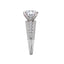 Round Diamond Split Shank Engagement Ring