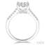 Oval Shape Lovebright Diamond Engagement Ring