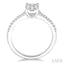 Oval Shape Lovebright Diamond Engagement Ring