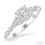 Round Shape Lovebright Diamond Engagement Ring