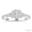 Round Shape Lovebright Diamond Engagement Ring