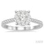Round Shape Lovebright Diamond Engagement Ring