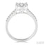 Round Shape Lovebright Diamond Engagement Ring