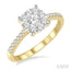 Round Shape Lovebright Diamond Engagement Ring