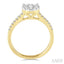 Round Shape Lovebright Diamond Engagement Ring