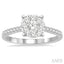 Round Shape Lovebright Diamond Engagement Ring
