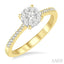 Round Shape Lovebright Diamond Engagement Ring