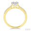 Round Shape Lovebright Diamond Engagement Ring