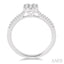 Round Shape Lovebright Diamond Engagement Ring