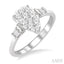 Pear Shape Lovebright Diamond Engagement Ring