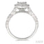 Pear Shape Halo Lovebright Diamond Engagement Ring
