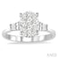 Oval Shape Lovebright Diamond Engagement Ring