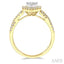 Pear Shape Halo Lovebright Diamond Engagement Ring