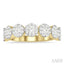 Round Shape 7 Stone Lovebright Essential Diamond Wedding Band