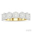 Round Shape 7 Stone Lovebright Essential Diamond Wedding Band