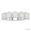 Round Shape 7 Stone Lovebright Essential Diamond Wedding Band