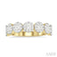 Round Shape 7 Stone Lovebright Essential Diamond Wedding Band