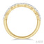 Round Shape 7 Stone Lovebright Essential Diamond Wedding Band