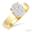 Oval Shape Lovebright Diamond Ring