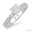 Round Shape Lovebright Diamond Engagement Ring