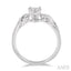 Round Shape Lovebright Diamond Engagement Ring
