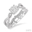 Round Shape Lovebright Diamond Wedding Set