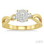 Round Shape Lovebright Diamond Engagement Ring