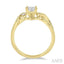 Round Shape Lovebright Diamond Engagement Ring