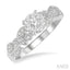 Round Shape Lovebright Diamond Engagement Ring