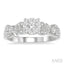 Round Shape Lovebright Diamond Engagement Ring