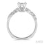 Round Shape Lovebright Diamond Engagement Ring