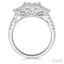 Cushion Shape Past Present & Future Lovebright Essential Diamond Engagement Ring