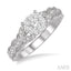 Round Shape Lovebright Diamond Engagement Ring