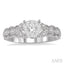 Round Shape Lovebright Diamond Engagement Ring